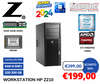 WORKSTATION HP Z210 INTEL XEON RAM 16GB SSD ATI