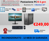 POSTAZIONE PC I5-6500 RAM 16GB DDR4 SSD 480GB MONITOR 24 FHD WIFI RICONDIZIONATO