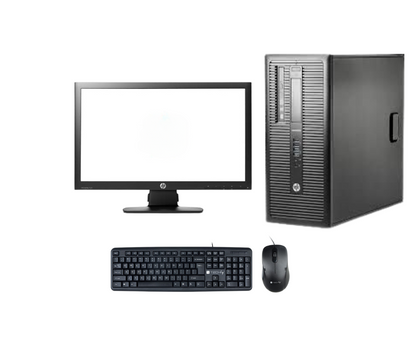POSTAZIONE PC I5-6500 RAM 16GB DDR4 SSD 480GB MONITOR 24 FHD WIFI RICONDIZIONATO
