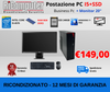 POSTAZIONE PC I5 RAM 8GB SSD  MONITOR 20 MOUSE E TASTIERA RICONDIZIONATO WIN 11