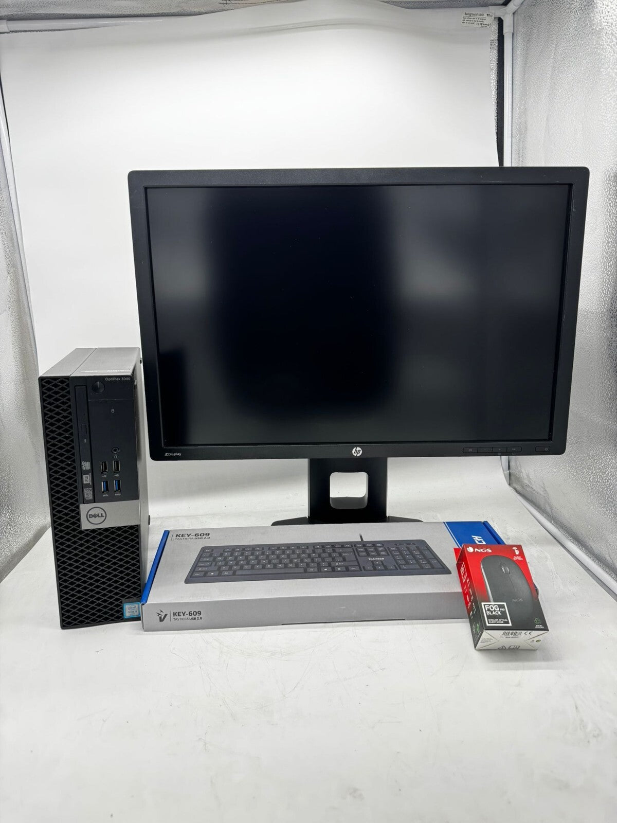 Postazione PC Ricondizionato i5-6500 16GB SSD  Monitor 24 Tastiera Mouse Win11