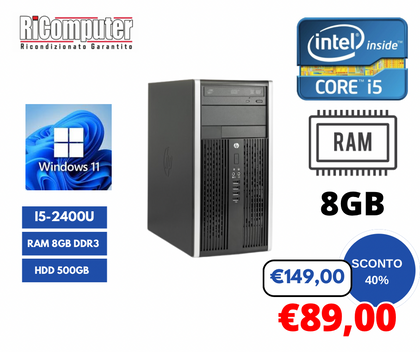 PC INTEL I5 RAM 8GB HDD 500GB