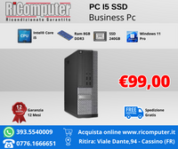 PC I5 RAM 8GB SSD 240GB